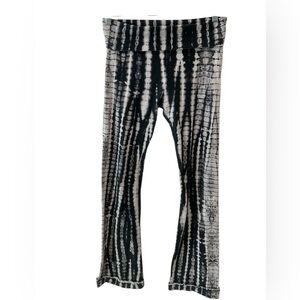 T-Party Women's Yoga Pants Acid Wash Flare Festival Vintage USA Indie Size L